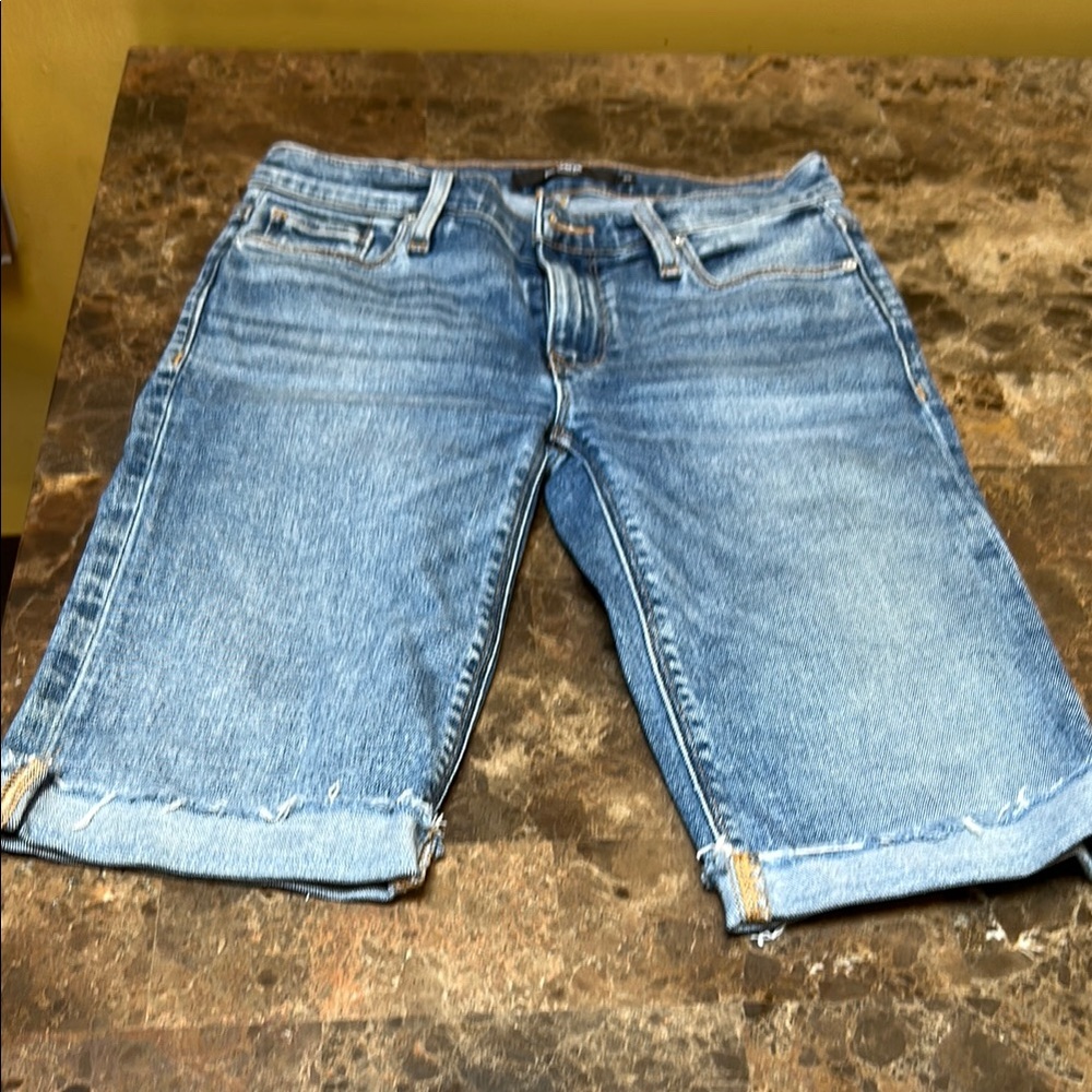 Hudson Jeans Mid Blue Denim Shorts